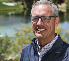 Chief Executive Officer Lawrence Field of WaterIQ Technologies poses for a photo on the Canyons Course at BIGHORN Golf Club in Palm Desert, Calif., Tuesday, April 25, 2023.